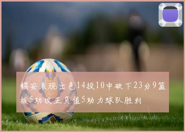 锡安表现出色14投10中砍下23分9篮板5助攻正负值5助力球队胜利